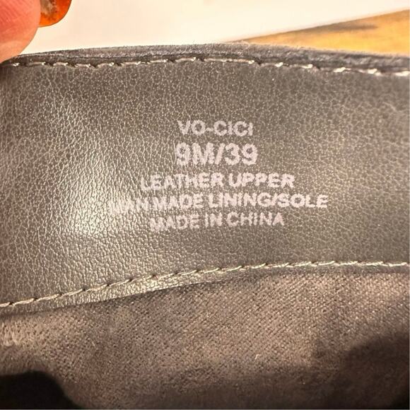 Vince Camuto Women’s Cici Gray Pebbled Leather Ankle Boots Size 9 Neutral Chic - Picture 8 of 12